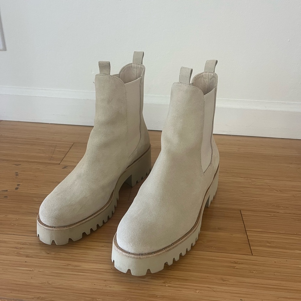 Freda Salvador Brooke Cream Chelsea Boots